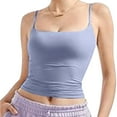 thumbnail image 6 of QHFBli Women Double Lined Going Out Basic Tank Tops Ruched Summer T Shirts, 6 of 6