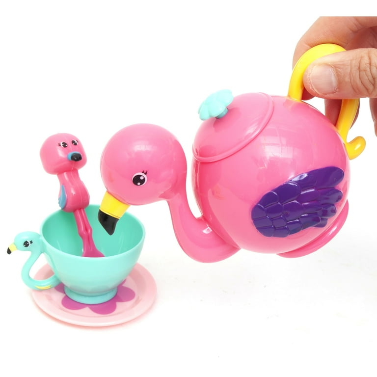 Zoo Troop, Flamingo Tea Set, 13 Pieces, Animal Tea Party