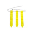 thumbnail image 1 of Eigraketly Partido de fútbol americano cinturón de entrenamiento ajustable PVC deportes Rugby fútbol competición práctica etiqueta cintura correa Ropa Deportiva, Zapatos 4 piezas blanco amarillo Eigraketly OD029002-09, 1 of 6