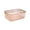 Pink, variant on Transparent Storage Basket Organizer Box, Plastic Snack Container, Cosmetic Organizer, Sundry Storage Bin, Clear Pantry Organizer for Kitchen, Bathroom, Office, 9.06 x 6.30 x 3.54 inches