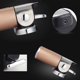 thumbnail image 4 of Naiovety Dispensador de jabón de acero inoxidable montaje en pared soporte de caja de jabón de 500ml caja de plástico de jabón de corporal Juegos de accesorios de baño Oro Naiovety HA011286-03B, 4 of 6