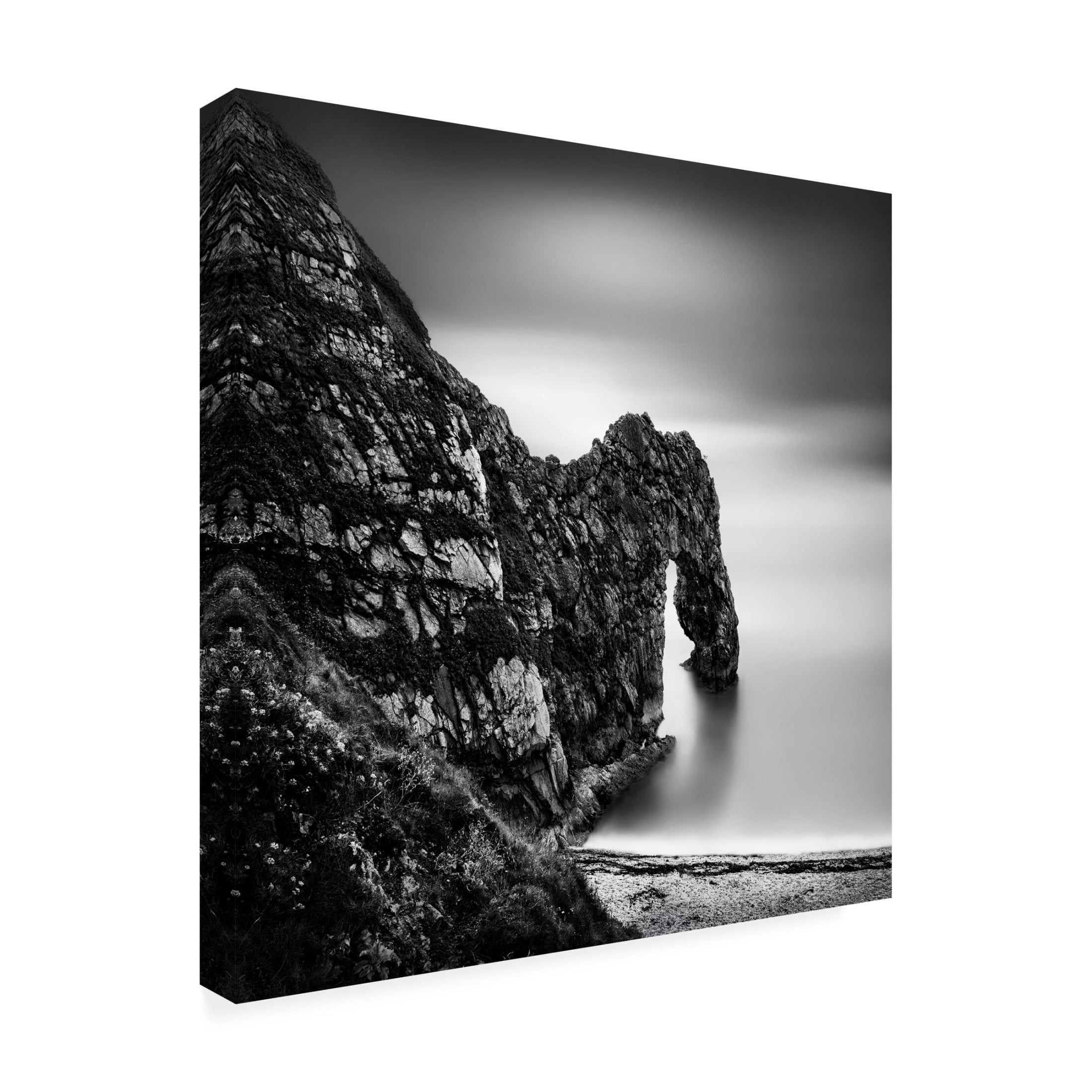 Canvas Wall Art - George Digalakis 'Jurasic Coast Impressions' Wall Art for Living Room, Bedroom, or Office Décor by Trademark Fine Art - 35 x 35 Inches