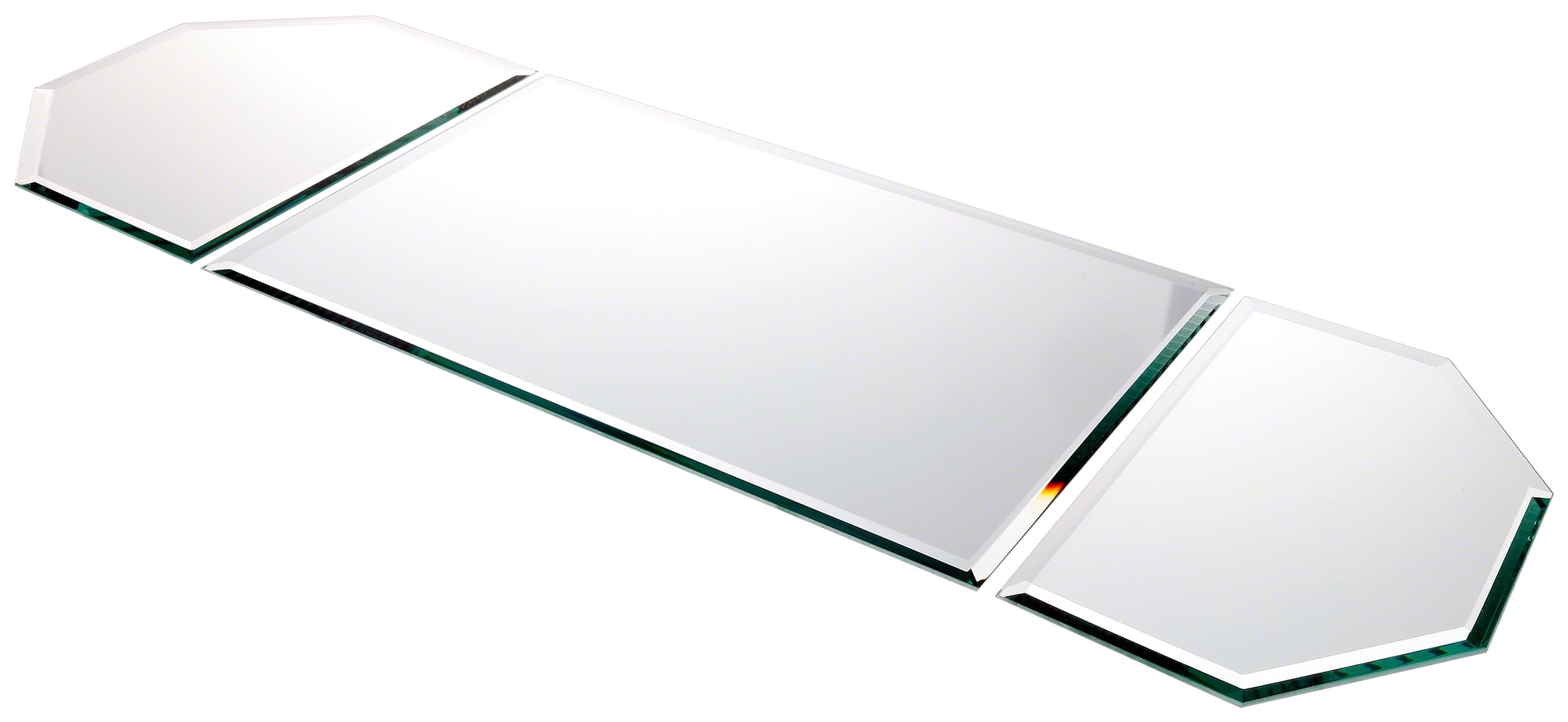 Plymor Square 3mm Beveled Glass Mirror 3.5 inch x 3.5 inch 