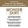 thumbnail image 5 of WonderSkirt Wraparound Tailored 15" Microfiber Bedskirt, Grey, Twin, 5 of 13