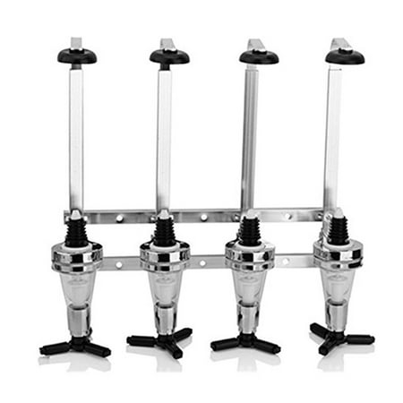 

Wall Mounted Bar Bottle Holder and Dispenser for 4 Bottle Liquor/Wine/Bar Accessory/Bar Butler/Beverage Dispenser