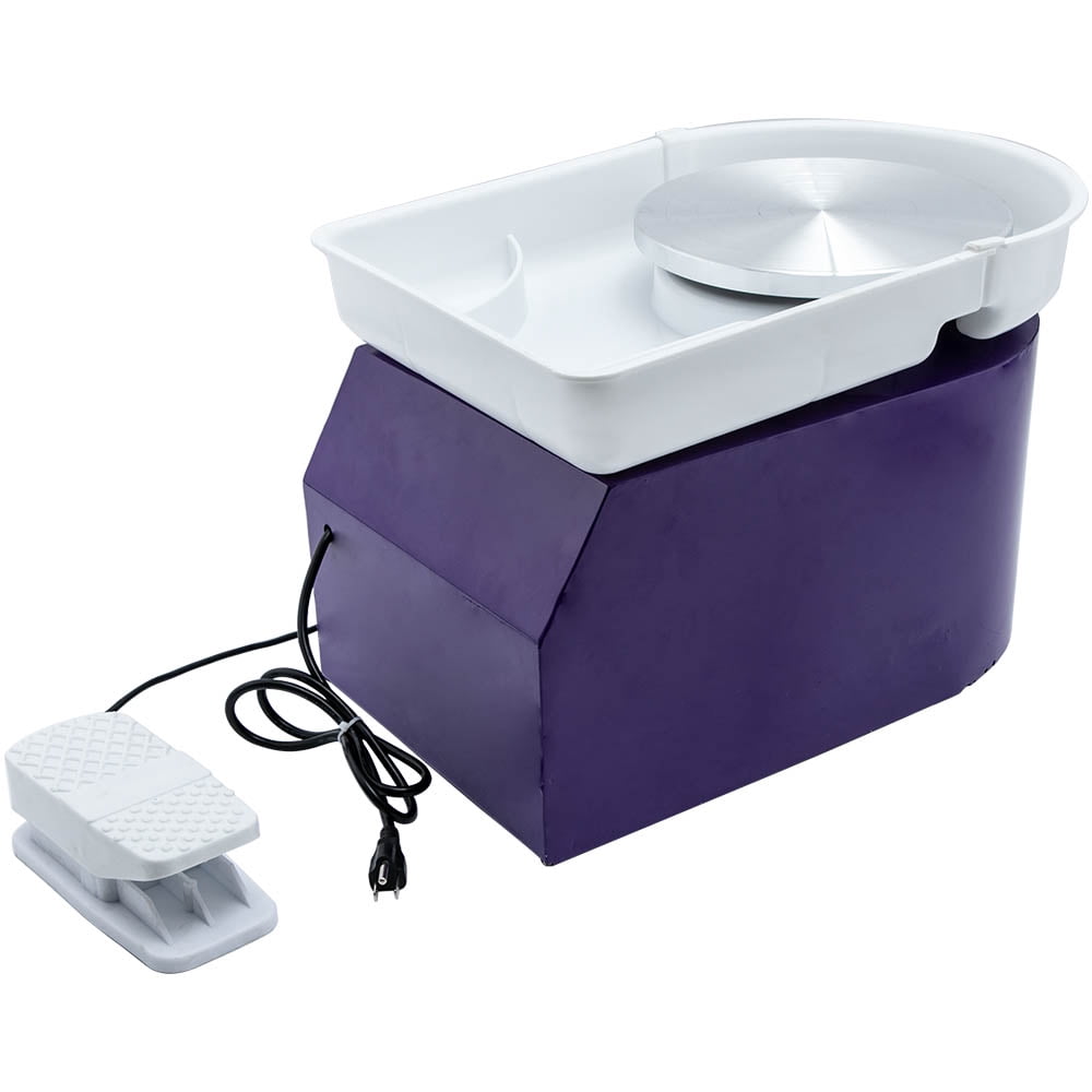 25CM 350W 110V Electric Pottery Wheel Machine Ceramic Work Clay Art Craft Blue