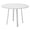 White, variant on Prado 42" Round Conference Table with White laminate Top and White Metal Legs