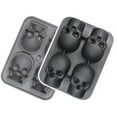 Zenghuiiii Tray Mini Fridge Ice Ice Tray 4 Piece Silicone Ice Tray