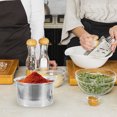 thumbnail image 3 of 2 Set of Cooking Seasoning Container Seasoning Jar Sugar Salt Pot Metal Food Storage Container with Lid, 3 of 9