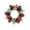 Multicolor C, variant on Christmas Candle Ring Wreath, 7.9" Mini Table Wreath with Pine Cones Berries for Pillar Candles & Home Decor