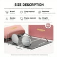 thumbnail image 2 of LolaDiva Unisex Casual Full Frame Sunglasses  Fashionable Hiking Driving Round Sunglasses UV400, 2 of 4
