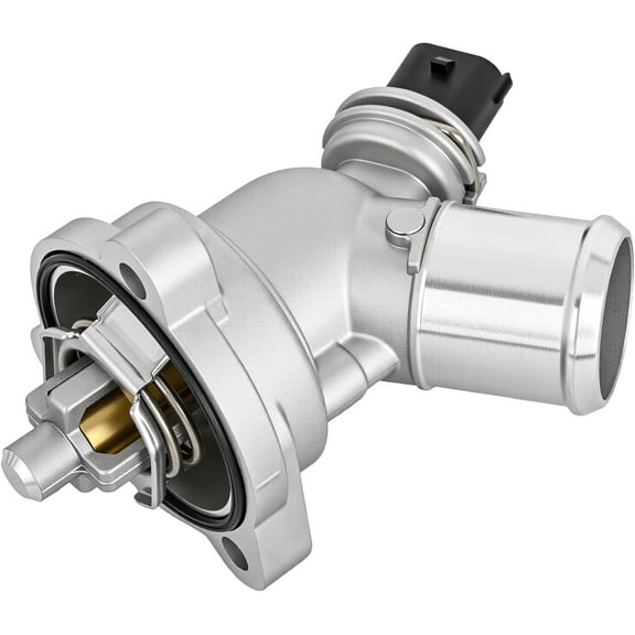 Nilight Aluminium Thermostat Housing Assembly Compatible with Chevrolet Chevy Spark 1.2L 2013 2014 2015 Engine Coolant Thermostat Housing for Car 96988257 25192923 902-753 131-189 9698-8257 2519-2923