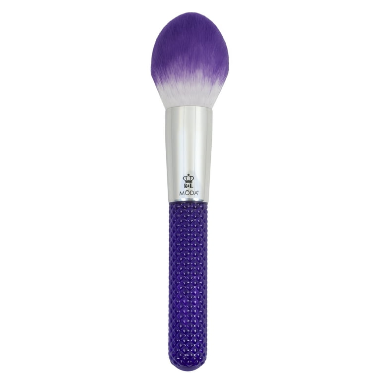 Royal Brush Moda - Total Face 7 Piece Cosmetic Brush Set & Case - Purple