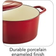 thumbnail image 5 of Tramontina Gourmet Enameled Cast Iron Covered Round Dutch Oven - Gradated Red, 5 of 8