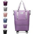 thumbnail image 1 of Kulken Sac de Voyage avec Roues, Nouveau Sac de Voyage Grande Capacité 2025 - Roue Universelle Amovible (avec Roues, Violet), 1 of 10