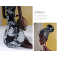 thumbnail image 3 of Las artesanías de resina de estilo africano retro adornan la escultura de arte de las mujeres JM, 3 of 5