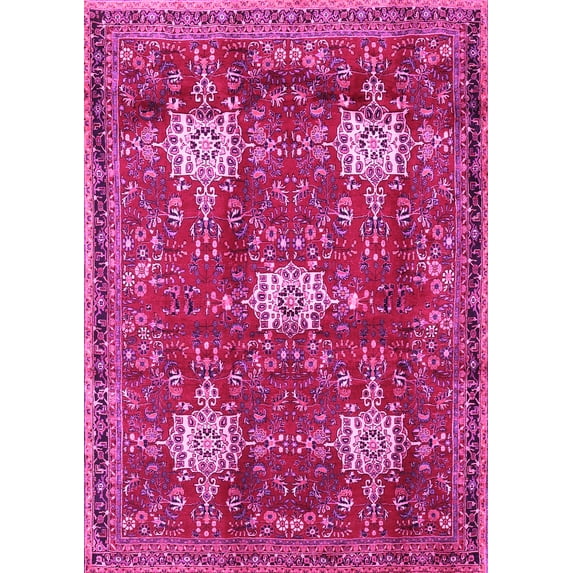 Ahgly Company Indoor Rectangle Persian Pink Traditional Area Rugs, 2' x 4'