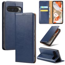 for Google Pixel 9 Pro XL Wallet Case, Classic Design Premium Leather Wallet Magnetic Closure Flip Case Kickstand Card Holder Slot Shockproof Protective Cover For Google Pixel 9 Pro XL,Blue