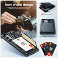thumbnail image 4 of Oupeigar para Samsung Galaxy S24 FE Funda Tipo Billetera, Soporte para Tarjetas RFID (4 Tarjetas)&Cubierta de Cámara y Soporte, Funda de Teléfono de Silicona a Prueba de Golpes-negro, 4 of 10