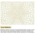 thumbnail image 4 of Uxcell Crochet Doilies Handmade Crochet Cotton Coaster Round Lace Placemats with Floral Patterns Beige 4pcs, 4 of 5