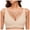 Beige, variant on Deep V Petal Bras For Women Wireless Comfort Seamless Bralette Soft Support Everyday Wear T-Shirt Bra Lightweight Breathable