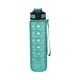 thumbnail image 1 of Botella de agua motivacional con marcas de tiempo Botella para beber de fitness con diseño a prueba de fugas de 1 litro con pajita, bebida deportiva portátil (verde), 1 of 5