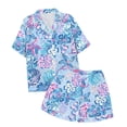 thumbnail image 5 of Ensemble de Pyjamas pour Garçons, Imprimé Floral, Pyjama Boutonné pour Filles, Ensemble de Pyjamas Décontractés, Taille 8-10 Ans, 5 of 5