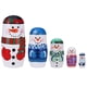 thumbnail image 2 of Bewildely Muñecos de de Navidad, regalo de muñeco de nieve apilable, artesanía hecha a mano, adornos de decoración del hogar, 5 uds. Juguetes Bewildely FN000185-00, 2 of 6