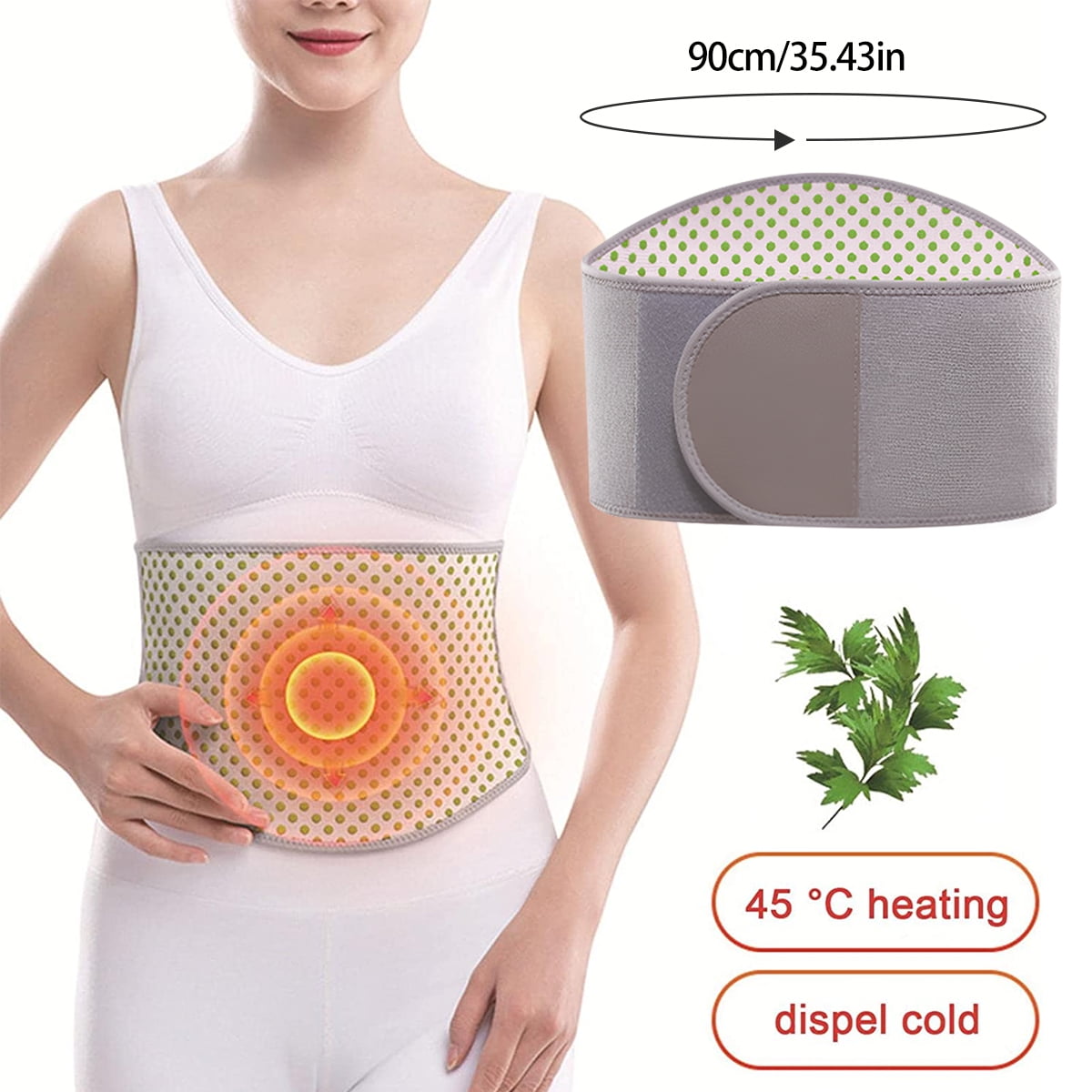 Nyidpsz SelfHeating Waist Belt Adjustable Wormwood Waist Wrap Waist Belt for Hot Compress
