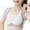 White, variant on Big Girls Crop Top Bra Seamless Sports Bra Training White Bra Camisole Style Lightweight Seamless For Kids Vêtements Pour Enfants Size 11-14T