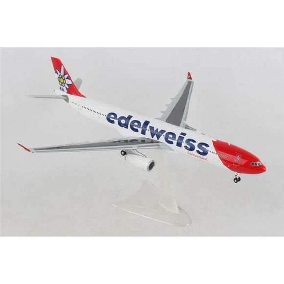 Herpa HE558129-001 1 par 200 Échelle Edelweiss A330-300 Modèle Avion de Ligne