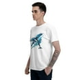 thumbnail image 5 of Blue Dolphin Men's T-Shirt Cotton 100% Summer Tops Fashion Casual Blue Dolphin Short Sleeves for Men Women Round Collar Top Tees, 5 of 6