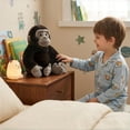 thumbnail image 7 of Simulation Chimpanzee Plush Toy Realistic Gorilla Stuffed Animal Soft Safari Doll Gift Home Decor, 7 of 7