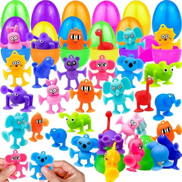 Huevos de Pascua prellenados con ventosa AMENON Animals, 24 unidades