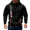 thumbnail image 2 of Babcutegg Hooded Jacket for Men Active Fit Long Sleeve Full Zip Athletic Casual Fashion Graphic Coat with Pockets Black Size L, 2 of 4
