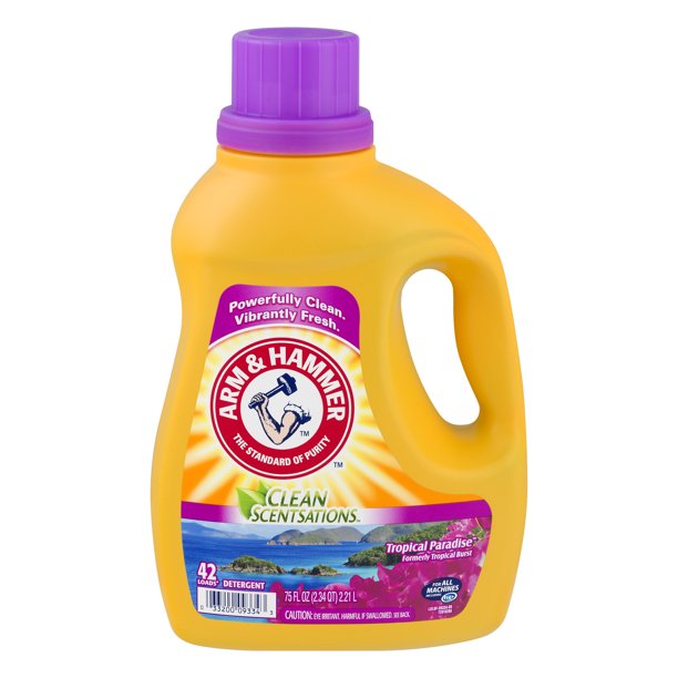 Arm & Hammer Clean Scentsations Detergent Tropical Burst, 75.0 FL OZ