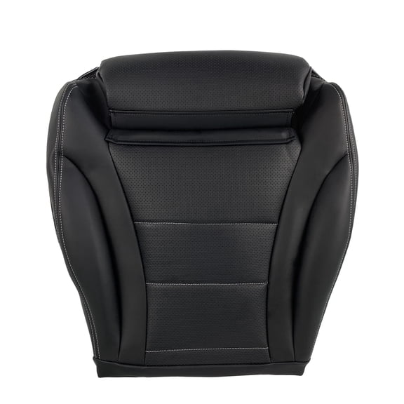 Driver Bottom Leather Seat Cover Compatible for 2015-2021 C300 Sedan Black