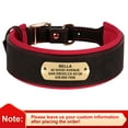 thumbnail image 3 of Beirui Personalized Wide Leather Dog Collar Soft Padded Free Engraving for Medium Large Dogs Adjustable, 3 of 11