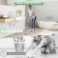 thumbnail image 3 of Upgraded Electric Spin Scrubber,Waterproof Cordless Shower Cleaning Brush,Power Shower Scrubber with 6 Replaceable Brush Heads & Adjustable Extension Handle,Electric Mop for Bathroom,Tub,Tile, 3 of 7