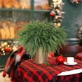 thumbnail image 6 of Artificial Norfolk Pine Picks Branches, 5.7*17.7 inch Green Plants Pine Needles, Christmas Greenery Stems, Fake Greenery Pines Picks for Garland Wreath Vases & DIY Indoor/Outdoor Decoration, 6 of 10
