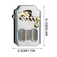 thumbnail image 2 of One Button Ejection Transparent Chamber Metal Lighter, Rocker Lighter, Windproof Lighter, Brushed Metal with Gear Mechanism, for Outdoor Camping Concert Use, Pocket Lighter, C, 2 of 4