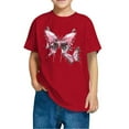thumbnail image 3 of HVOBBTY T-shirt Doux à Manches Courtes Décontracté pour Tout-Petit, T-shirt Imprimé pour Garçons Tout-Petits Mode Col Rond Imprimé Manches Courtes Rouge, 4 Ans, 3 of 3