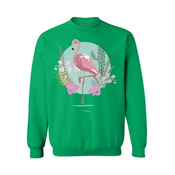 Awkward Styles Pink Floral Flamingo Sweatshirt Pink Flamingo Sweatshirt for Him Flamingo Collection Pink Flamingo Sweatshirt for Her for Women Summer Sweater for Men Pink Flamingo Pink Flamingo Outfit