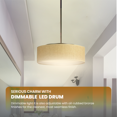 thumbnail image 4 of Maxim 10224GCOI 16 in. Prime LED Single Pendant Ceiling Light, Oil Rubbed Bronze, 4 of 7