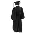 thumbnail image 4 of Vestido de graduación de licenciatura negro de pregrado Vestido de adulto tejido Vestido de graduación de escuela secundaria universitaria, 4 of 4