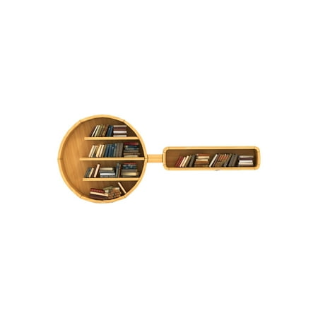 

ZTTD Book Lovers Heart Shaped Bookshelf Pendant Acrylic Ornament A