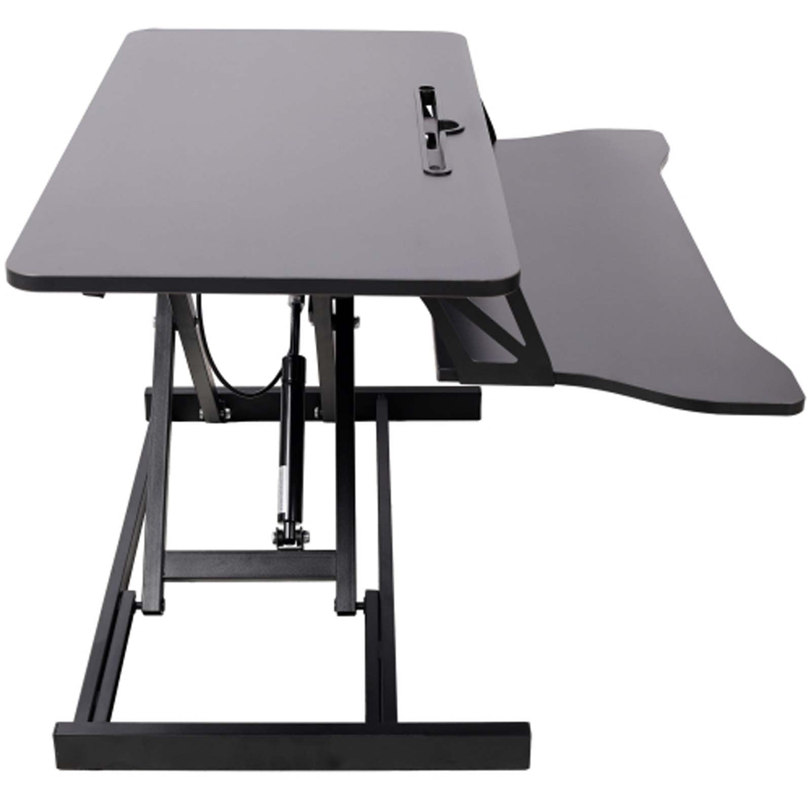 Dual Monitor & Laptop Stand Up Desk, 17" Wide Height Adjustable Computer Desk | Sit Stand Table Converter & Ergonomic Home Office Workstation