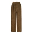 thumbnail image 7 of Fleece Jogger Sweatpant for Womens,Women's Fall Winter Thermal Athletic Joggers Sweatpants High Waisted Baggy Stretchy Wide Leg Trousers Comfort Casual Athletic-Fit Palazzo Pants with Pockets, 7 of 7