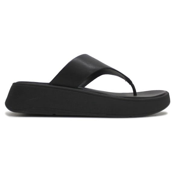 FitFlop Womens F Mode Flatform Toe Post Leather Sandals