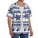 thumbnail image 2 of Balery Sea Underwater Turtles Camisa Casual de Manga Corta con Botones para Hombre, Texturizada, Estilo Cubano, para Playa, Verano-Large, 2 of 5